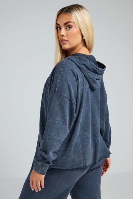 ACID WASHED HOODIE PLAIN